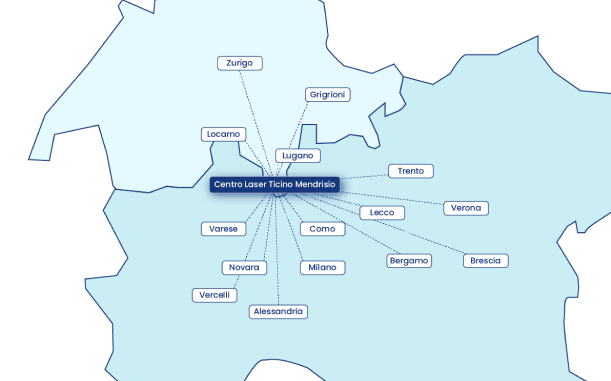 Mappa della posizione di Centro Laser Ticino